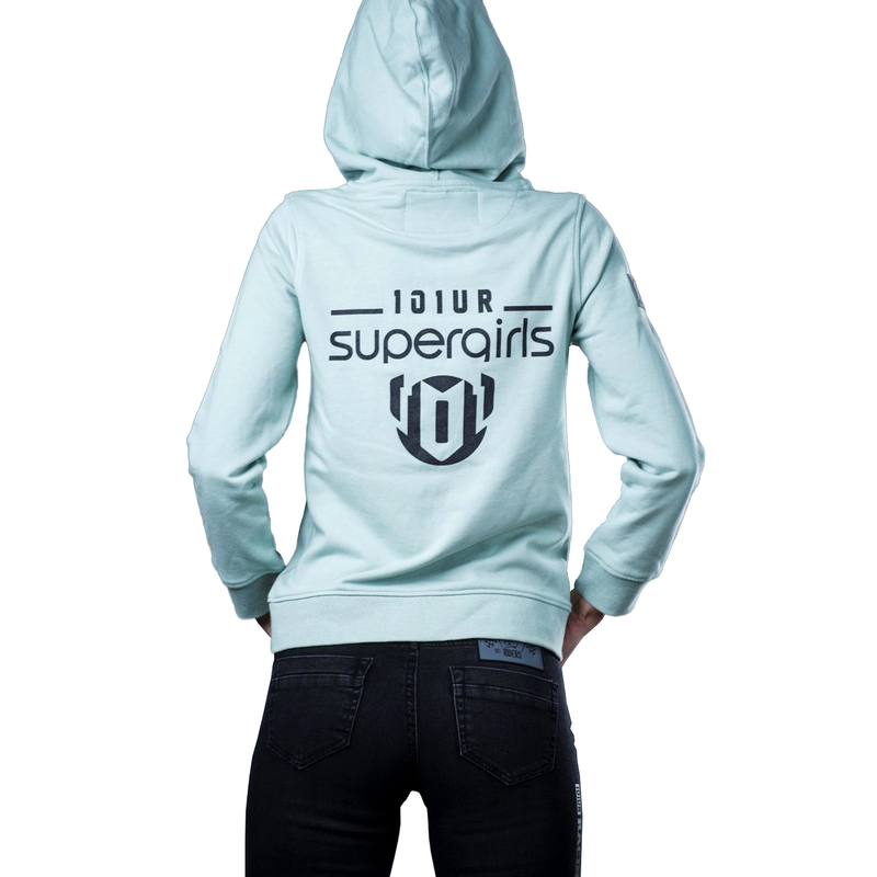 Women's 101 Riders My Zip Hood Hellgrün Ausverkauf