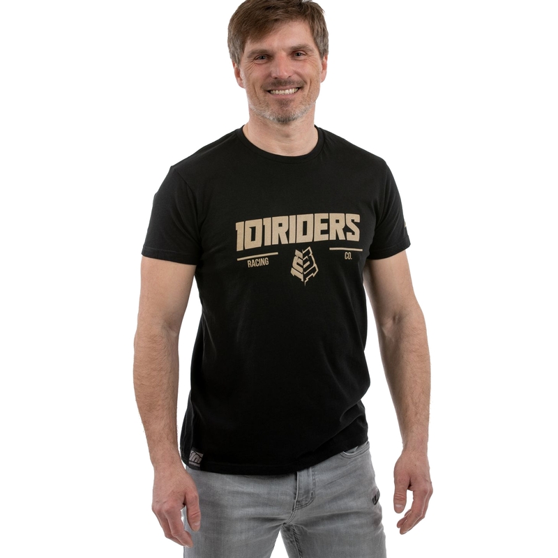 T-shirt 101 Riders Force Shaped schwarz Ausverkauf