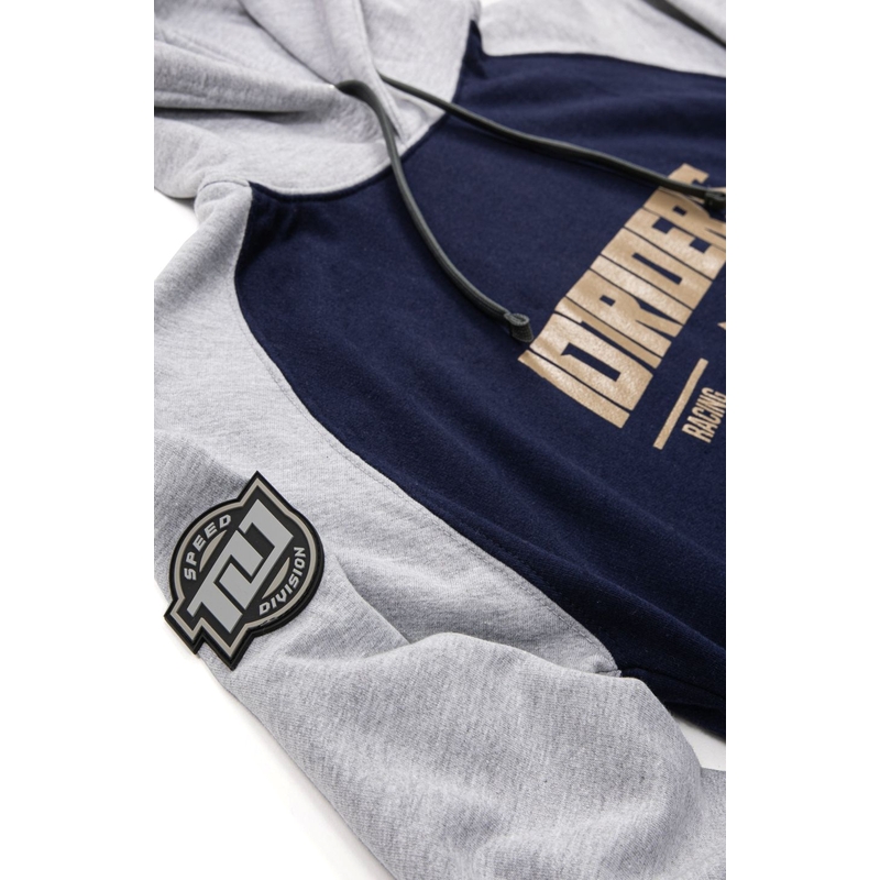 Hoodie 101 Riders Force Hood Tiefblau-grau Ausverkauf