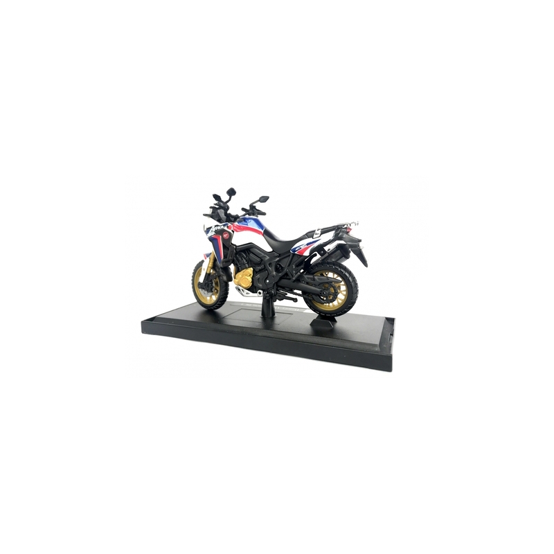 Modell Motorrad Maisto Honda African Twin weiß-blau-rot