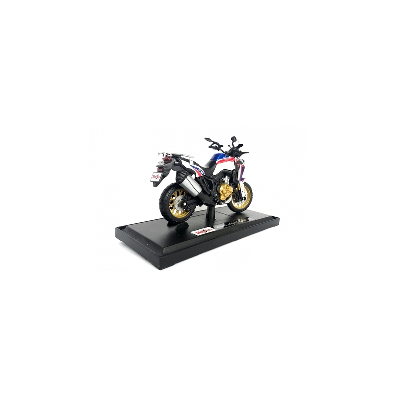Modell Motorrad Maisto Honda African Twin weiß-blau-rot