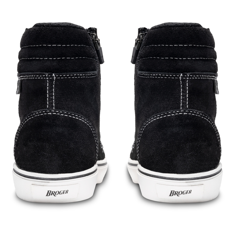 Motorradstiefel BROGER California schwarz und weiß