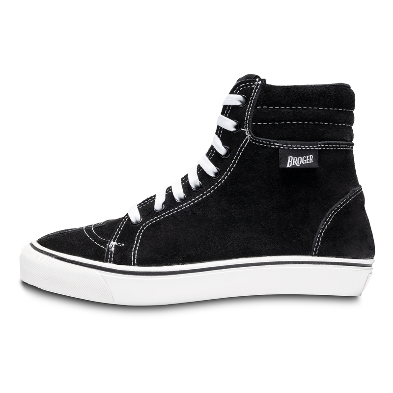 Motorradstiefel BROGER California schwarz und weiß