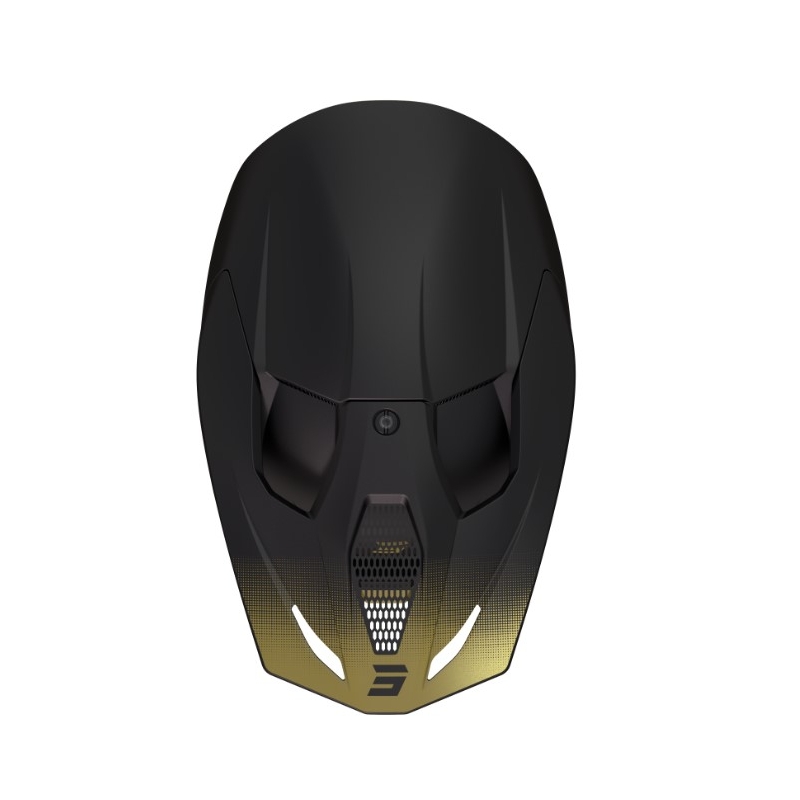 Motocross Helm Shot Race Raw schwarz-gold