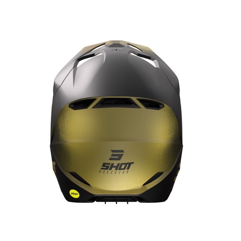 Motocross Helm Shot Race Raw schwarz-gold