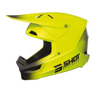 Shot Race Raw schwarz-fluorgelber Motocross-Helm