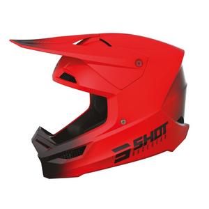 Motocross Helm Shot Race Raw schwarz-rot