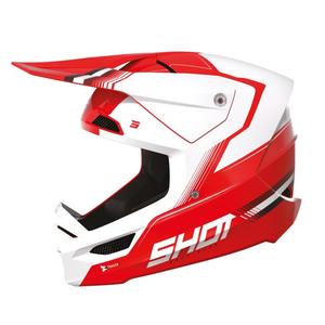 Motocross Helm Shot Race Tracer weiß-rot