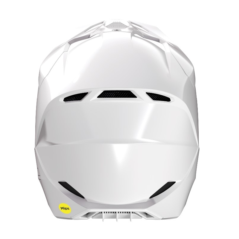 Motocross-Helm Shot Race Solid White Ausverkauf