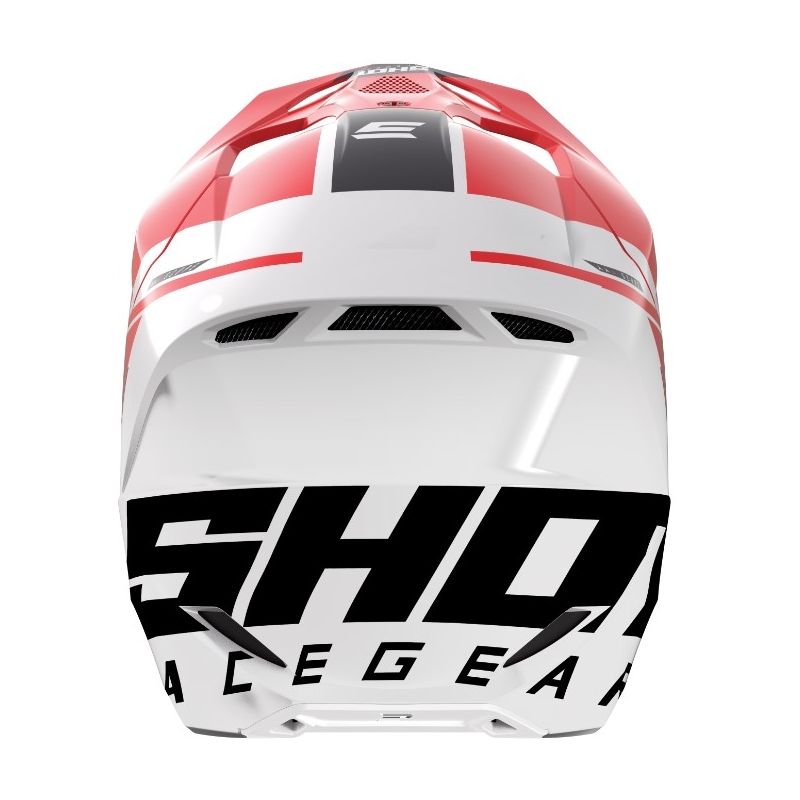 Motocross-Helm Shot Furious Scope schwarz-weiß-rot