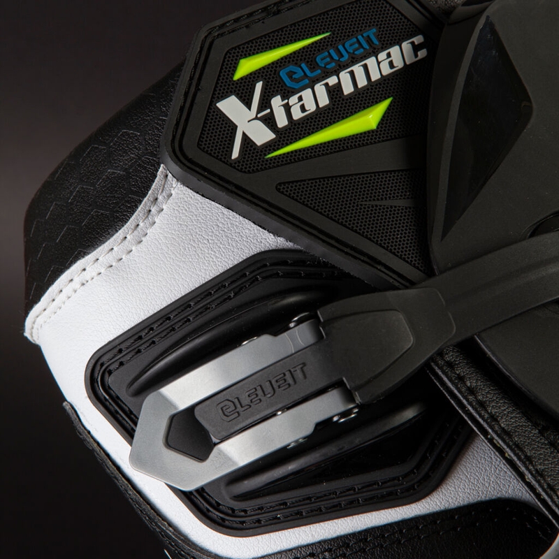 Eleveit X Tarmac schwarz-fluorgelbe Motorradstiefel Ausverkauf