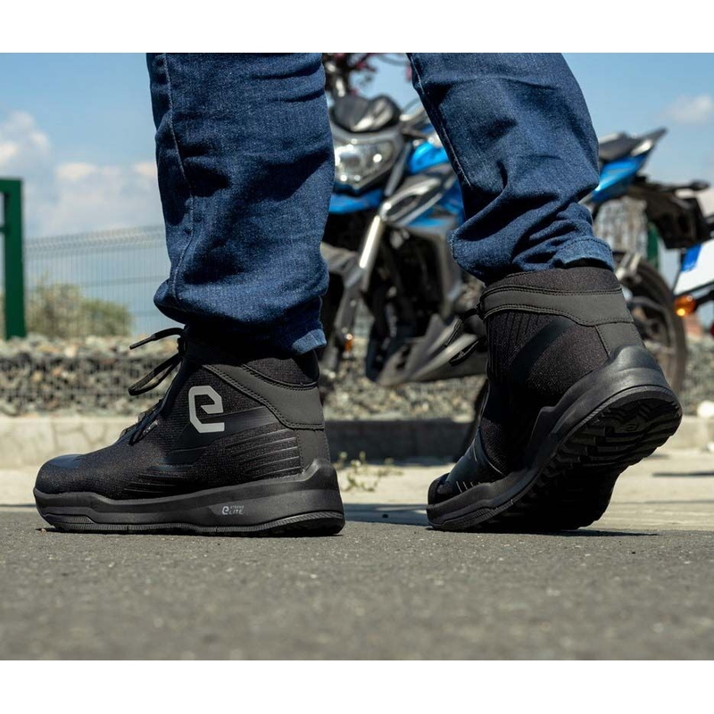 Eleveit Town WP Motorradstiefel schwarz