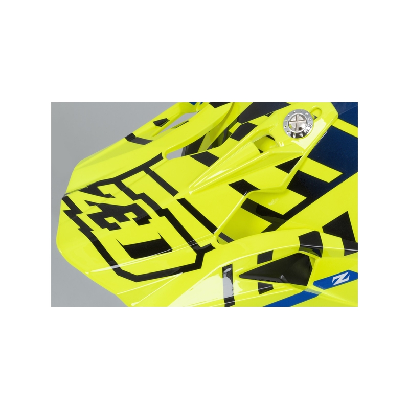 Motocross Helm ZED X1.9 blau-fluo gelb-schwarz-weiß