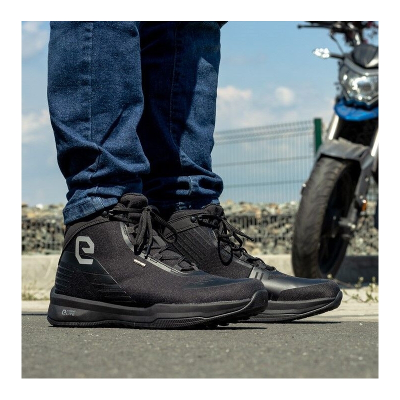 Women's Eleveit Town WP Schwarz Motorradstiefel