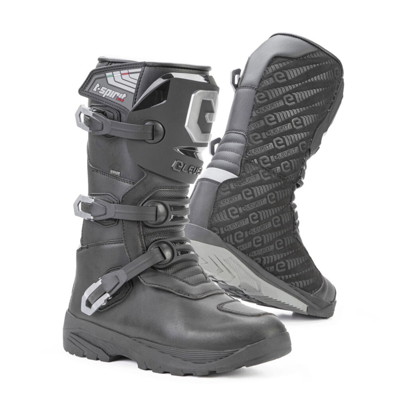 Eleveit T Spirit Evo WP Schwarz Motorradstiefel