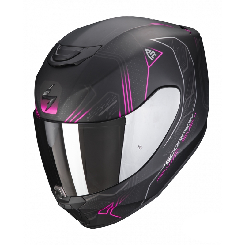 Integral Motorradhelm Scorpion EXO-391 Spada schwarz-rosa matt