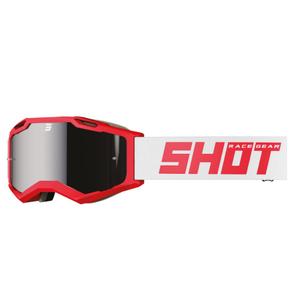 Motocross-Brille Shot Iris 2.0 Solid grau-rot