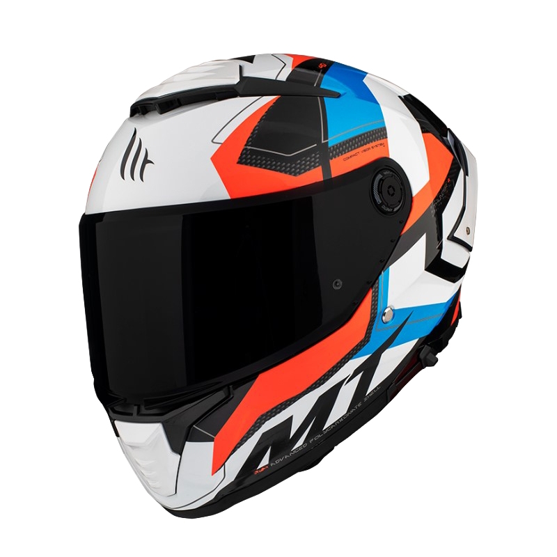 MT Thunder 4 SV Valiant A0 Integral Motorradhelm schwarz, rot, blau und weiß