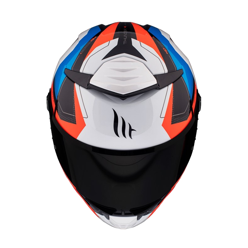 MT Thunder 4 SV Valiant A0 Integral Motorradhelm schwarz, rot, blau und weiß
