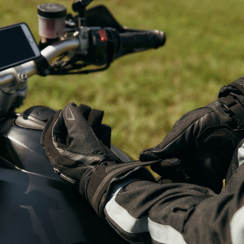 Motorradhandschuhe Ozone Touring WP schwarz