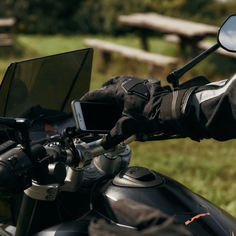 Motorradhandschuhe Ozone Touring WP schwarz