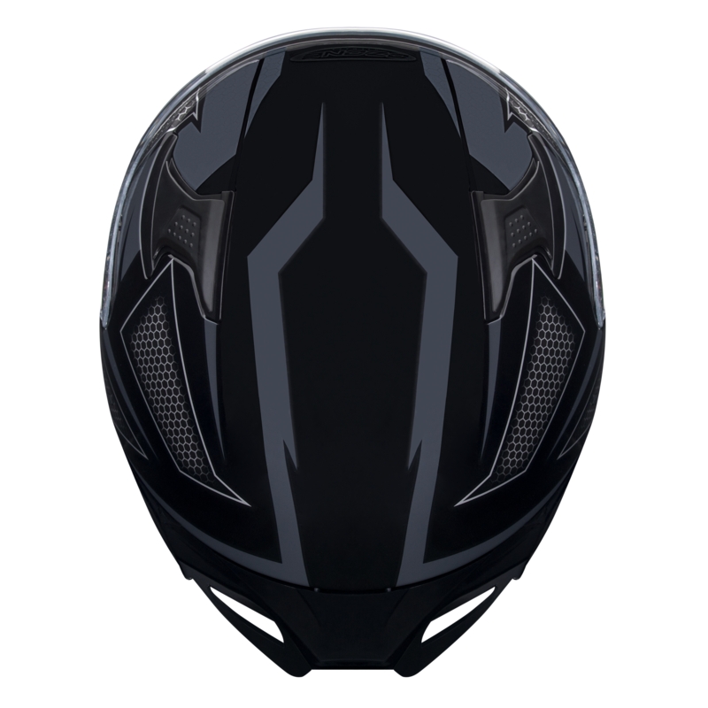 Ozone Arrow Schwarz-Grau Integral Motorradhelm