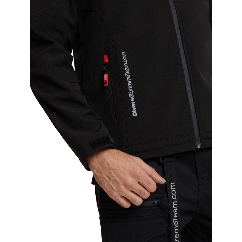 Herren-Softshelljacke DAKAR Fotix rot-schwarz