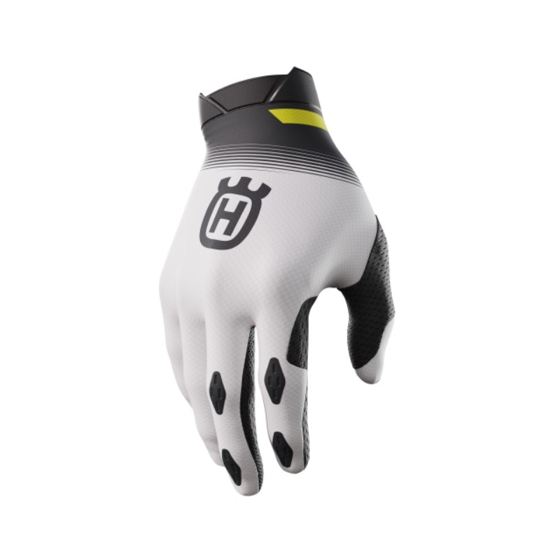 Motocrosshandschuhe Shot Aerolite Husqvarna LE weiß-schwarz Abverkauf Ausverkauf