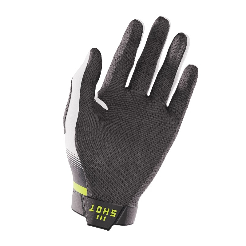 Motocrosshandschuhe Shot Aerolite Husqvarna LE weiß-schwarz Abverkauf Ausverkauf