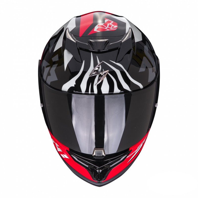 Integral Motorradhelm Scorpion EXO-520 EVO Air Rok Bagoros schwarz-rot