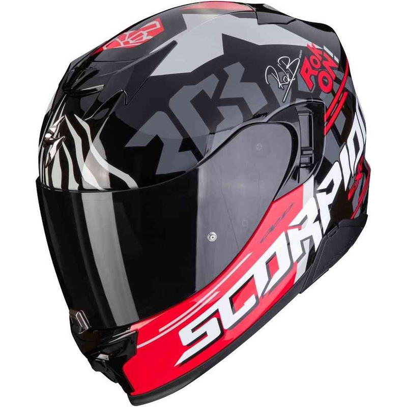 Integral Motorradhelm Scorpion EXO-520 EVO Air Rok Bagoros schwarz-rot