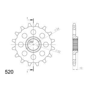 Ritzel SUPERSPROX CST-402:16 16T, 520