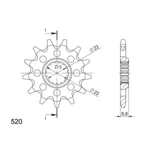 Ritzel SUPERSPROX CST-1901:13 13T, 520