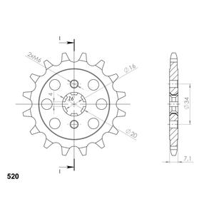 Ritzel SUPERSPROX CST-1903:14 14T, 520