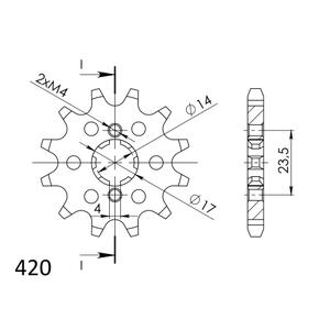 Ritzel SUPERSPROX CST-1128:12 12T, 420