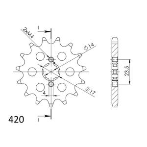 Ritzel SUPERSPROX CST-1128:14 14T, 420