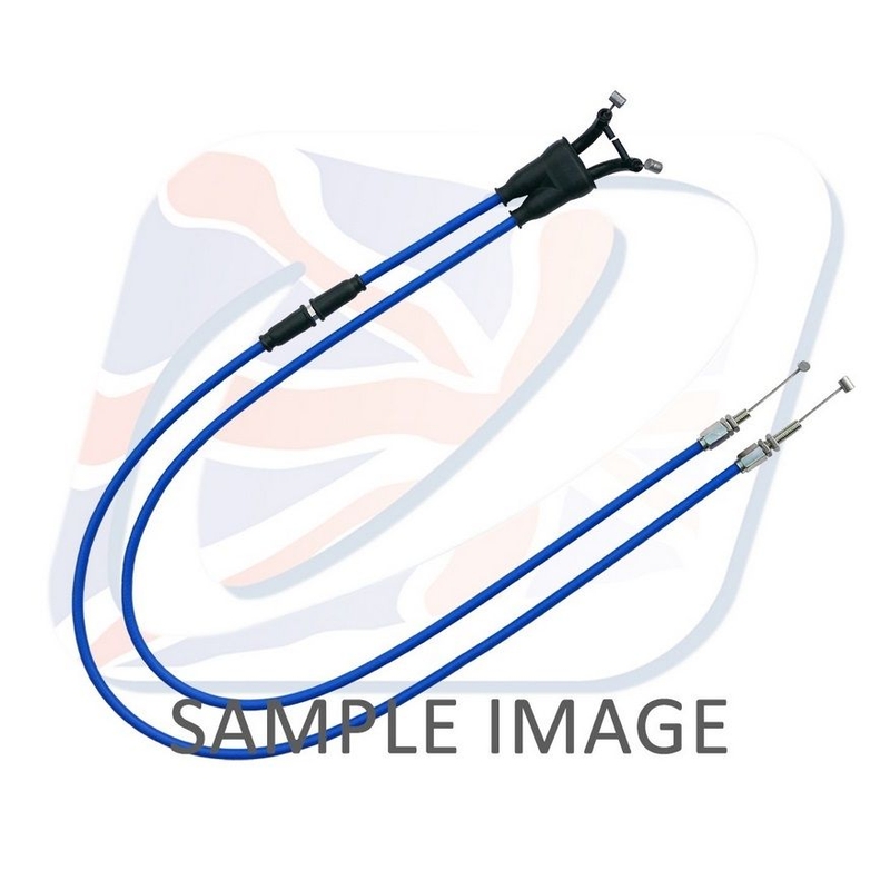 Throttle cables (pair) Venhill featherlight blau