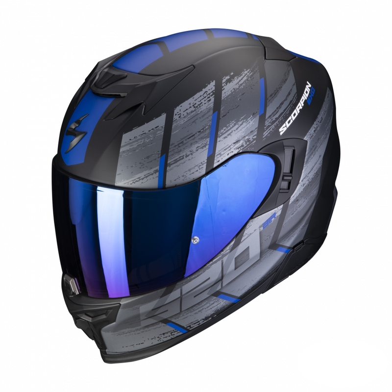 Integral Motorradhelm Scorpion EXO-520 EVO Air Maha schwarz-blau Ausverkauf