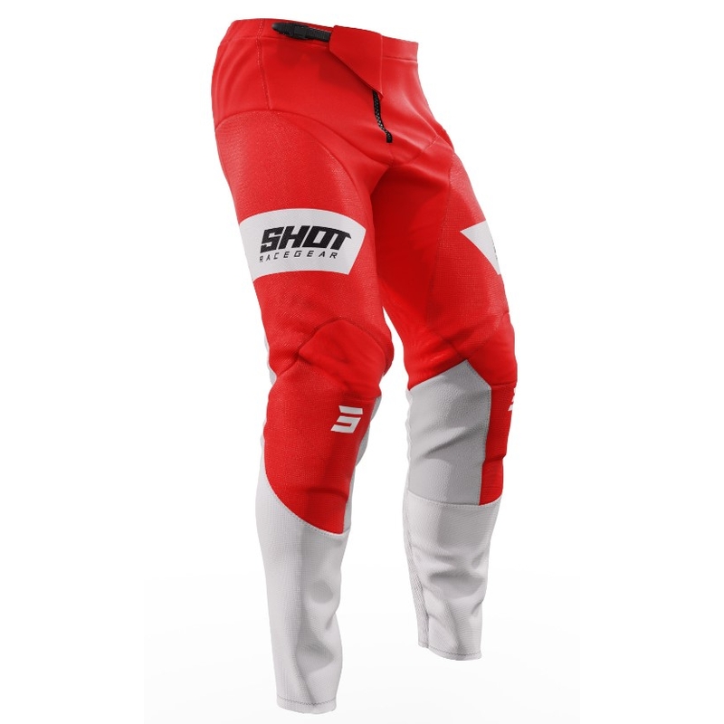 Motocross-Hose Shot Contact Scope weiß-rot Ausverkauf