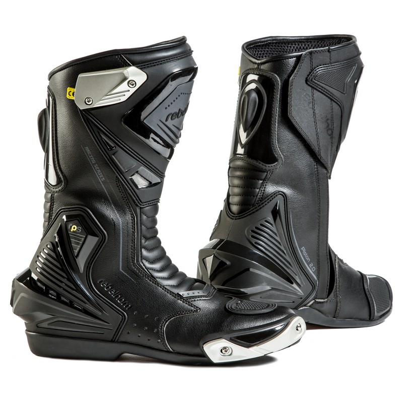 Motorradstiefel Rebelhorn Piston II CE schwarz - Klasse II