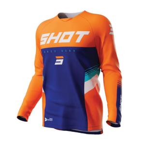 Motocross-Trikot Shot Contact Tracer blau-orange