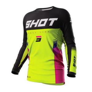 Motocross Trikot Shot Contact Tracer schwarz-pink-fluo gelb
