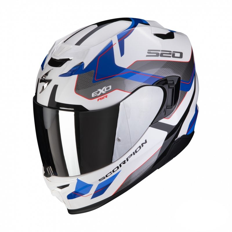 Integral Motorradhelm Scorpion EXO-520 EVO Air Elan blau und weiß