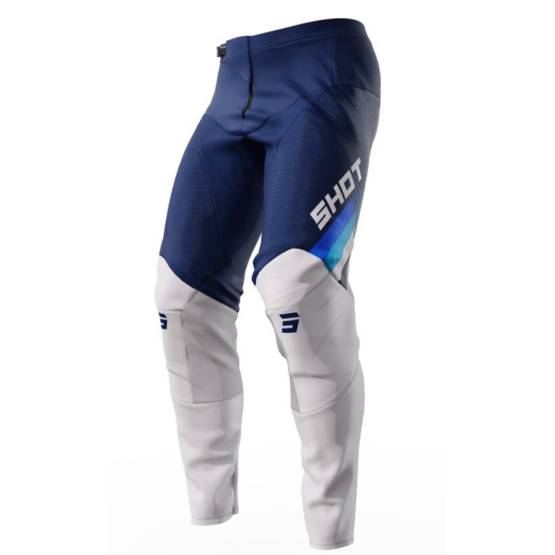 Motocross-Hose Shot Contact Tracer weiß-blau Ausverkauf