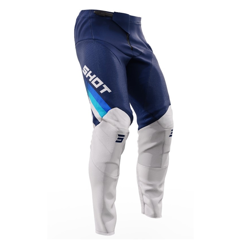 Motocross-Hose Shot Contact Tracer weiß-blau Ausverkauf