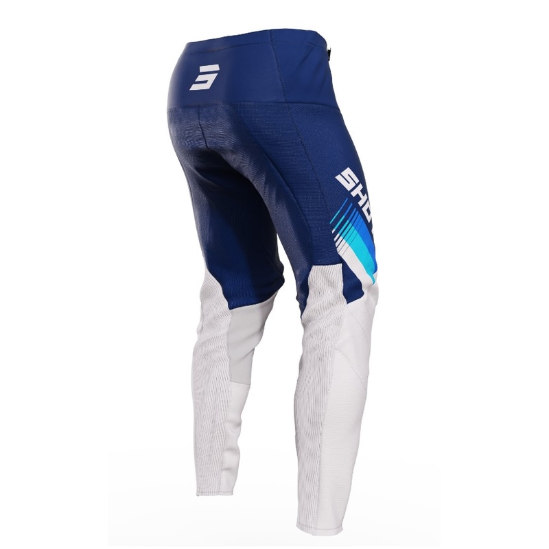 Motocross-Hose Shot Contact Tracer weiß-blau Ausverkauf