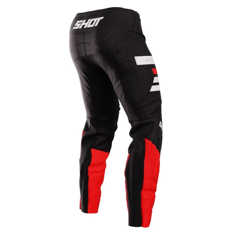 Shot Devo Reflex Motocross-Hose Schwarz und Rot Ausverkauf