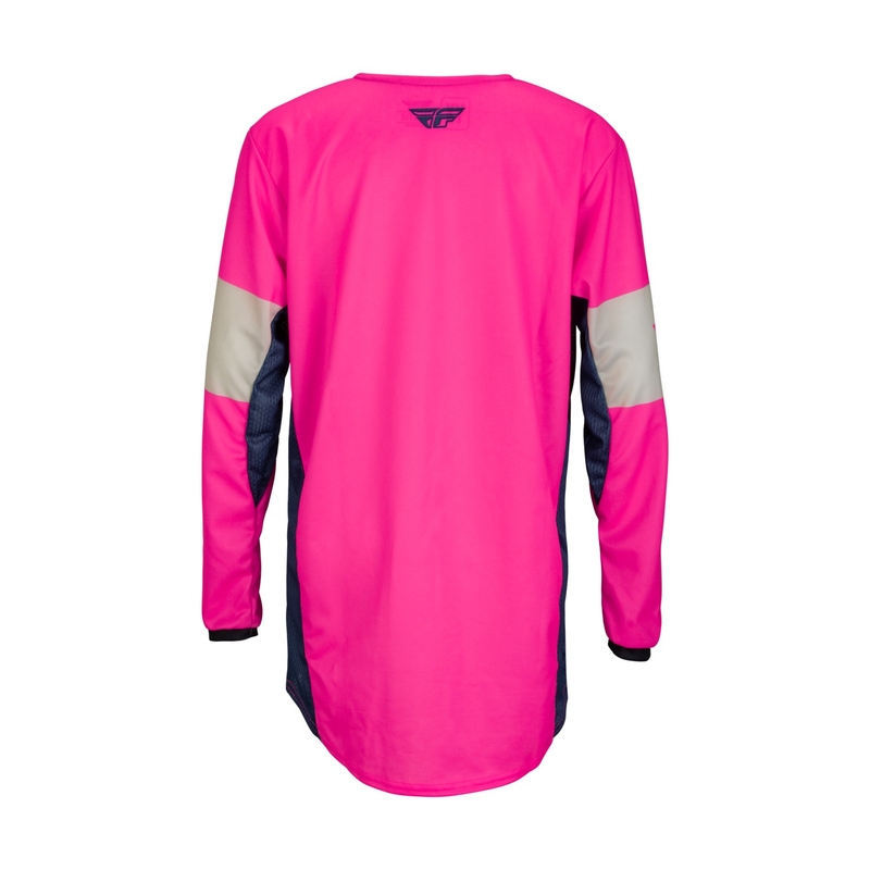 Kinder Motocross-Trikot FLY Racing Kinetic Khaos blau und rosa Ausverkauf