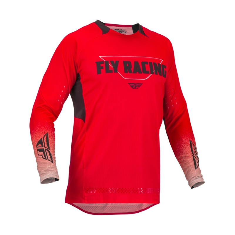 Motocross-Trikot FLY Racing Evolution DST. grau-rot Ausverkauf