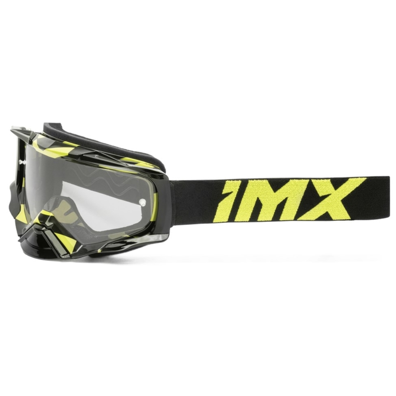 Motocross-Schutzbrille iMX Dust Graphic schwarz-fluo gelb